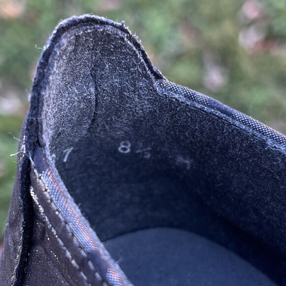 Stuart Weitzman Parker Lift Women's Sz 8.5 M Gray Metallic Croc Embossed Loafer - Picture 9 of 9